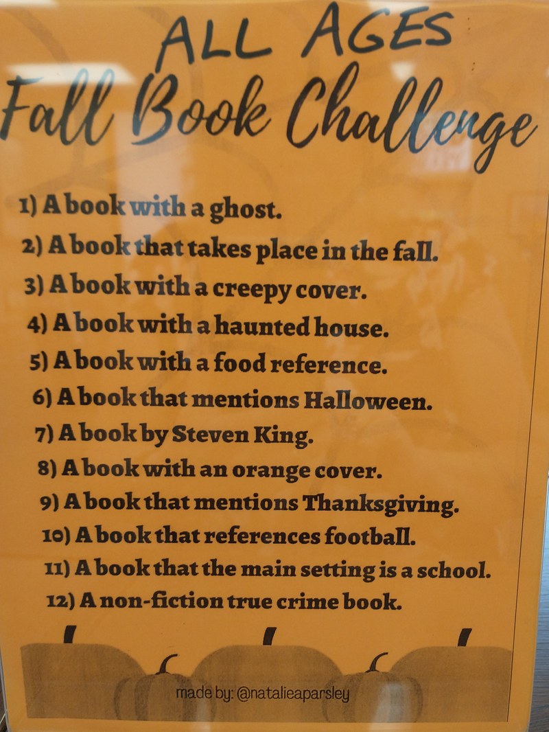 Fall book challenge