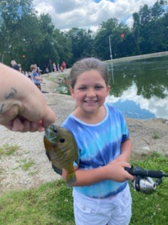 children fishing